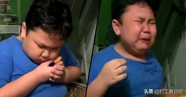 9岁的小男孩喜极而泣，这是他自被封锁以来第一次吃麦当劳