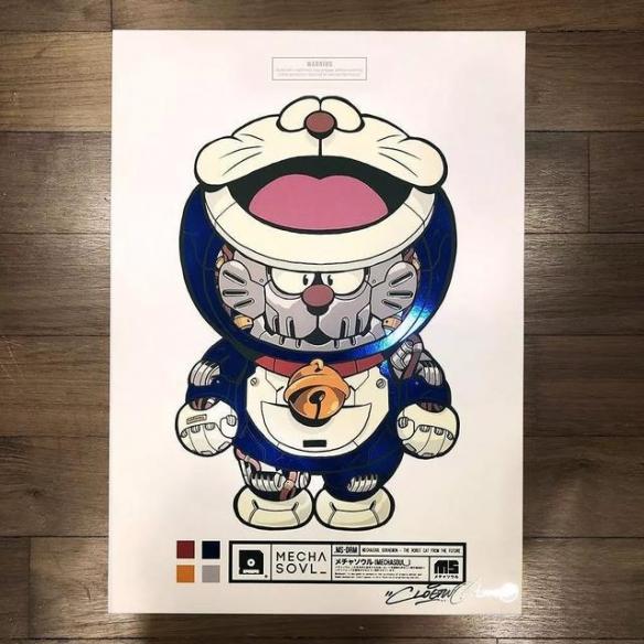硬核魔改漫画！新加坡涂鸦艺术家将动漫人物机械化