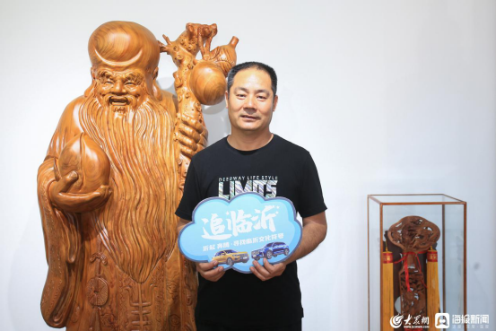 蒙阴县桃墟镇的桃木雕刻厉害了，省级媒体来采访！