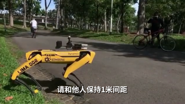 新加坡派出机器狗检测民众社交距离 网友：有点渗人