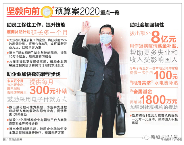 新加坡又发钱了！累计拨款近1000亿新币！保工作保生计和保企业