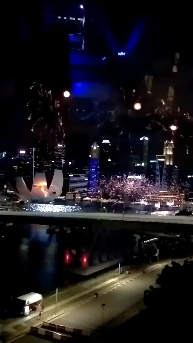 新加坡街头夜景