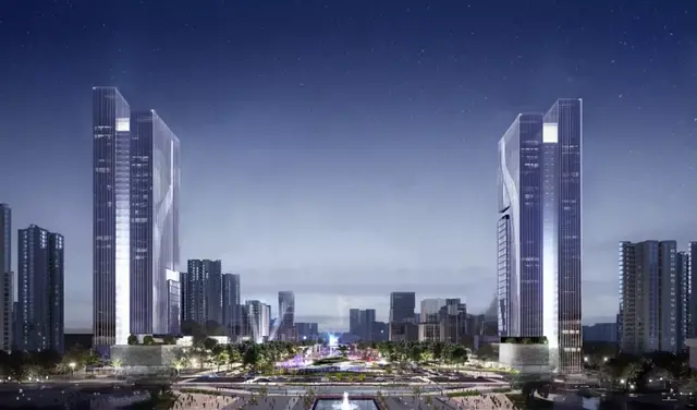宜宾高铁新城 - 启光之门  QUAD扩道建筑设计