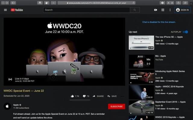 改为线上直播后 如何正确打开苹果WWDC 2020