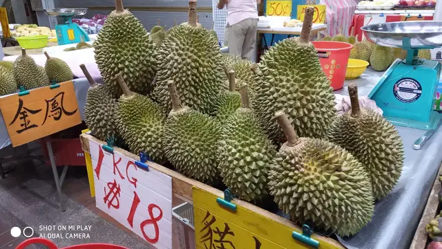新加坡解封第二天，大家都冲出来透透气，傍晚的灯光好吃的榴莲