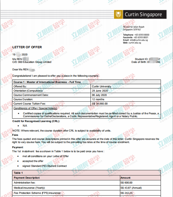 留学路上离家更进一步！他离开了英国，选择了科廷新加坡
