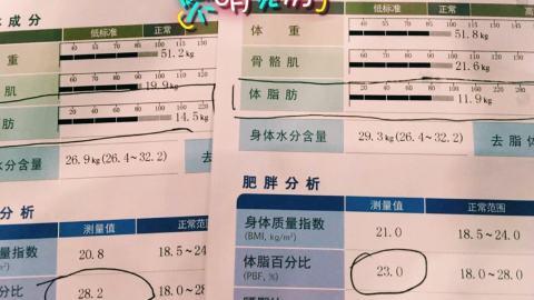 私教健身1个月的数据对比，棒棒哒！记录私教16-18节