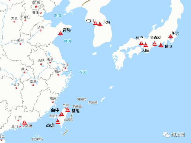 青岛出口到全球100个主要港口航程时间一览