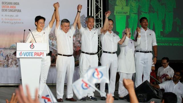 新加坡大选结果揭晓:执政党“人民行动党”获胜