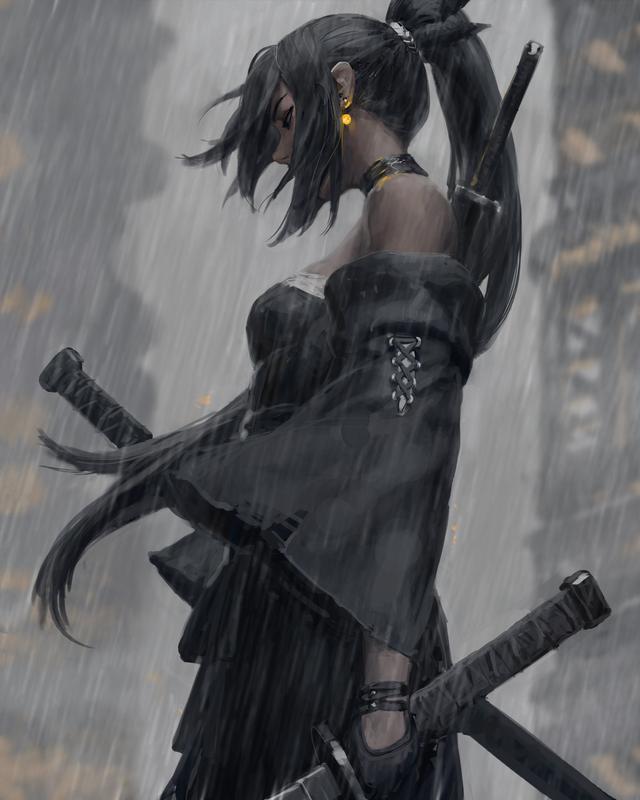 事务所的性感酷girl，新加坡画师GUWEIZ作品