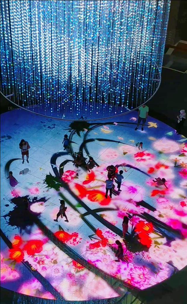 新加坡 - 滨海湾沙数字灯光帆布