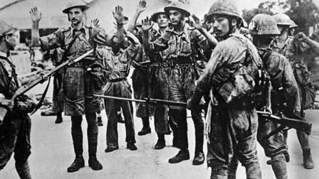 山下奉文一路打到新加坡，英军困守孤城，最终向日军投降