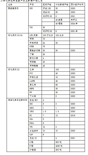 公司分析之万华化学（基础知识篇）