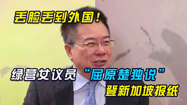 高闵琳“屈原楚独说”丢大发了，新加坡媒体直言丢脸丢到全世界