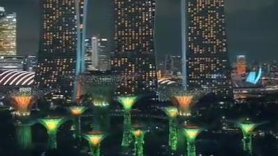 vlog5.第一视角看新加坡滨海湾夜晚的科幻美景