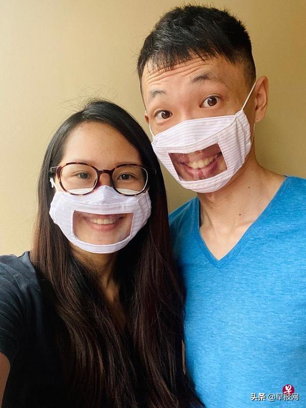 新加坡善心夫妇制半透明口罩 听障人士又能读唇语了