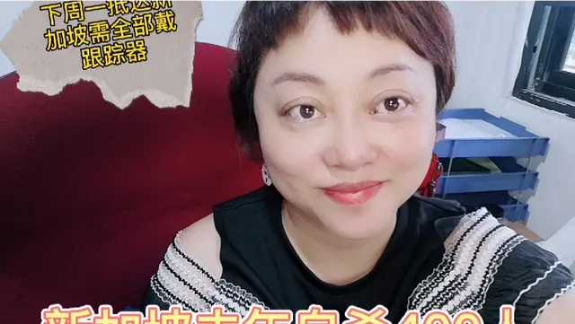 新加坡去年自杀400人    下周开始抵达新加坡人人佩戴跟踪器