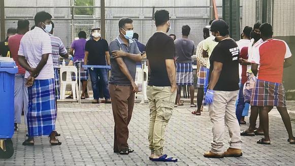 新加坡最大劳工宿舍又现58例新冠肺炎确诊病例 累计确诊56666例