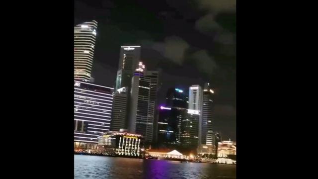 新加坡迷人的灯光夜景令人赏心悦目