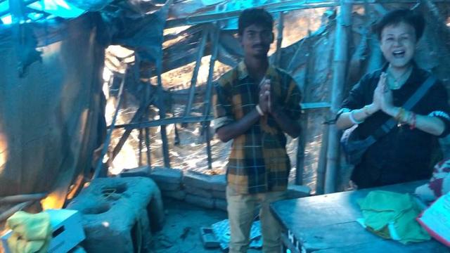 在印度菩提伽耶遇到一个新加坡的华人，她一直在印度行善，做了三十年