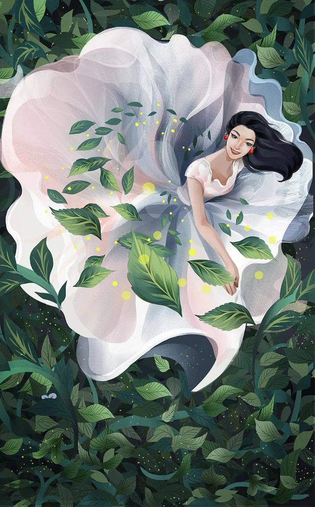 插画师梦慧的节气女神，美哭了