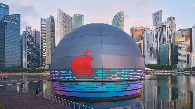 新加坡第三家Apple Store即将开业：首家在水面上的店铺
