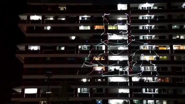 新加坡国庆镭射表演自拍