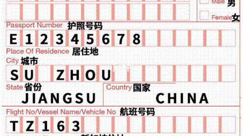 实用贴|新加坡入境模板附翻译❗️