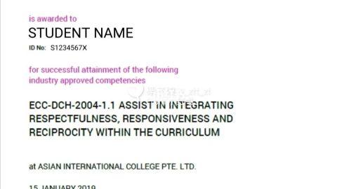 新加坡16个小时婴幼儿托育师培训