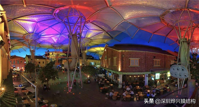 ETFE码头天棚——新加坡克拉码头天棚