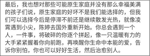 《以家人之名》中令人讨厌的陈婷火了，饰演者的这段话也火了