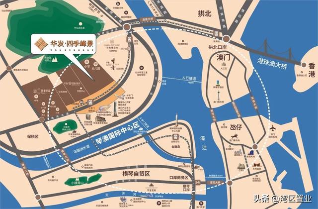 华发琴澳新城，超200万㎡新综合体，约42-144㎡住宅？