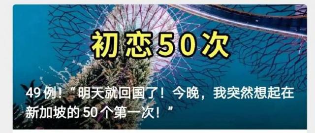 今年你们都离开了新加坡！我先不走了因为.....