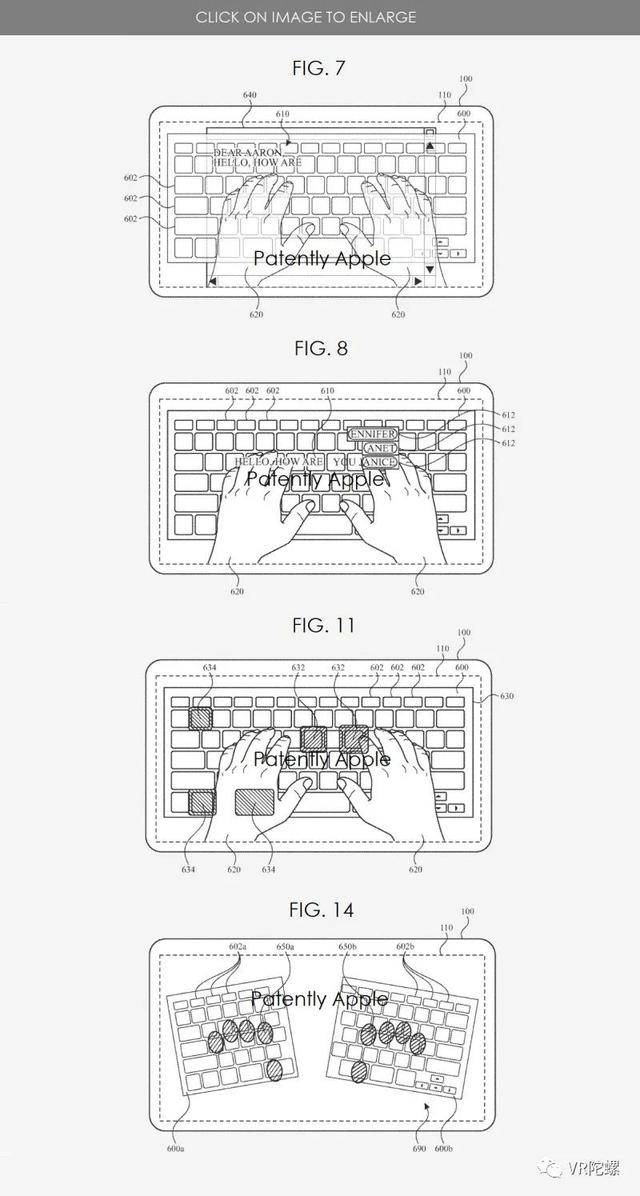 苹果专利显示，未来其HMD设备或采用虚拟键盘进行输入