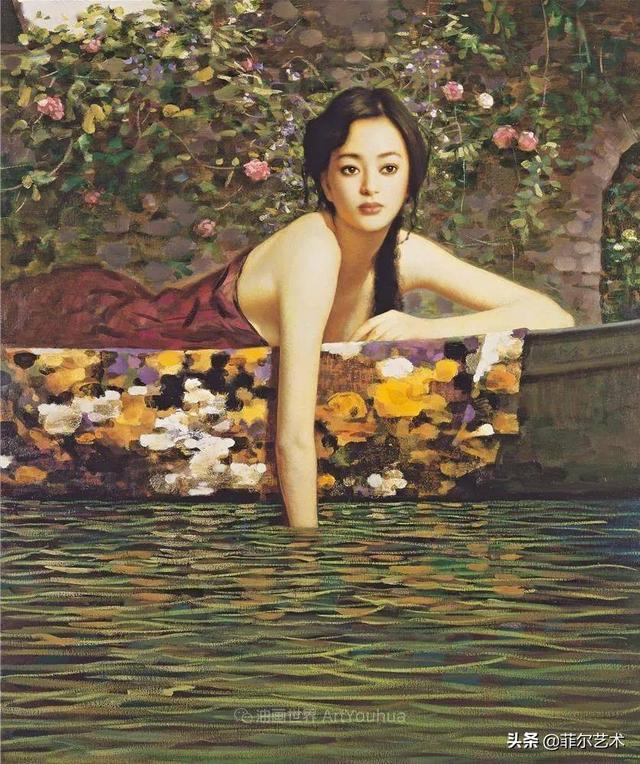 中国油画家谢楚余女性人物油画作品赏析