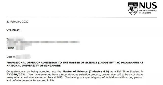 克服雅思难关，成功斩获新加坡国立大学硕士offer