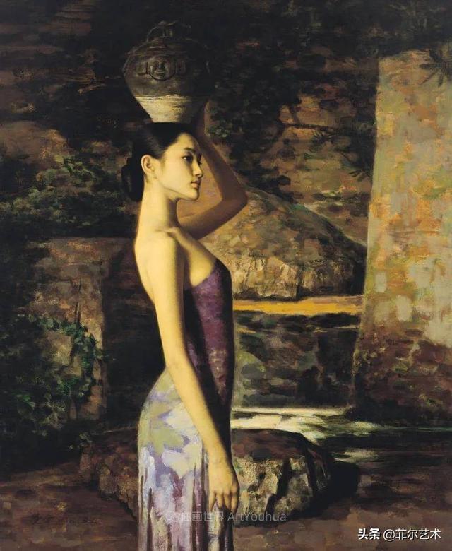 中国油画家谢楚余女性人物油画作品赏析