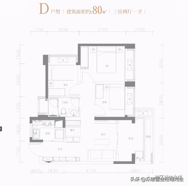 花样年·旭辉·好时光70-120㎡精装2-4房，坪山新中心