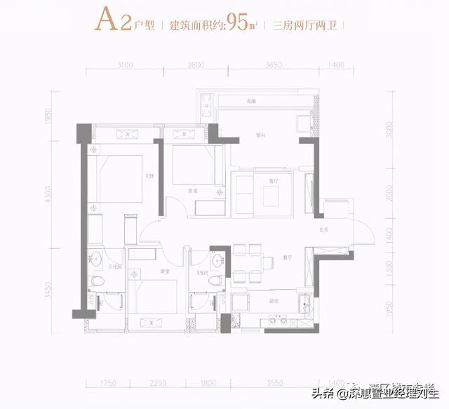 花样年·旭辉·好时光70-120㎡精装2-4房，坪山新中心