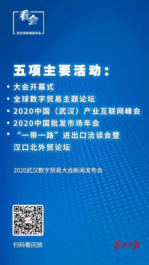 明日开幕的2020武汉数字贸易大会，将做这些事