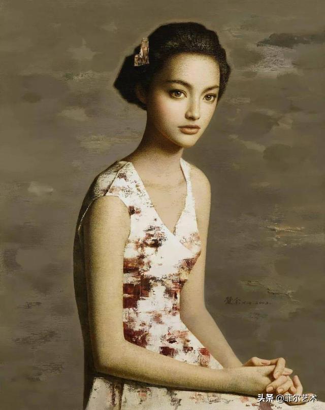 中国油画家谢楚余女性人物油画作品赏析