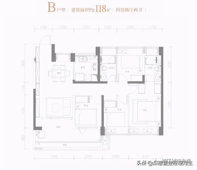 花样年·旭辉·好时光70-120㎡精装2-4房，坪山新中心