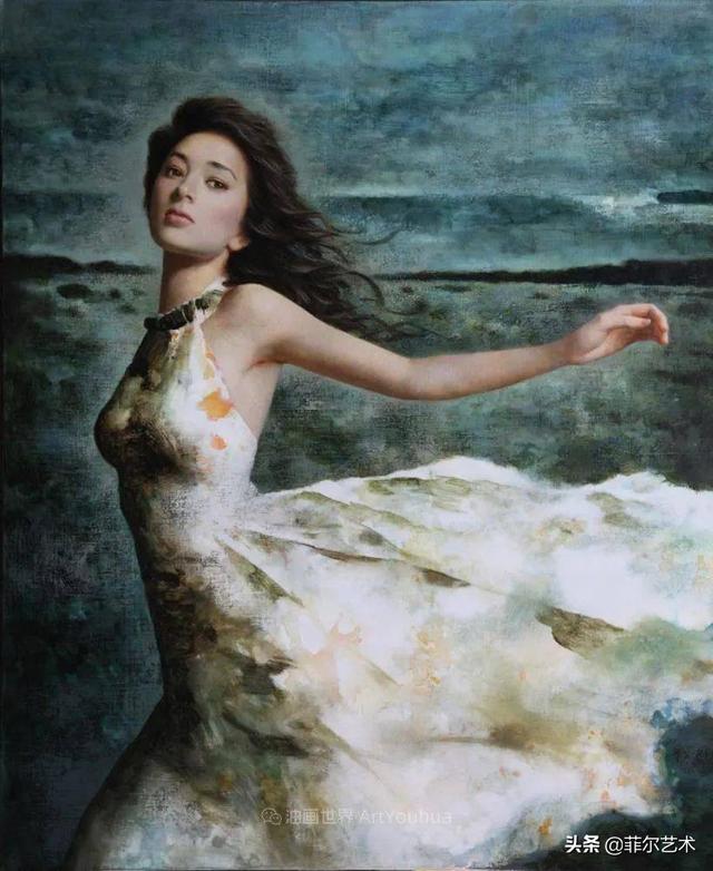 中国油画家谢楚余女性人物油画作品赏析