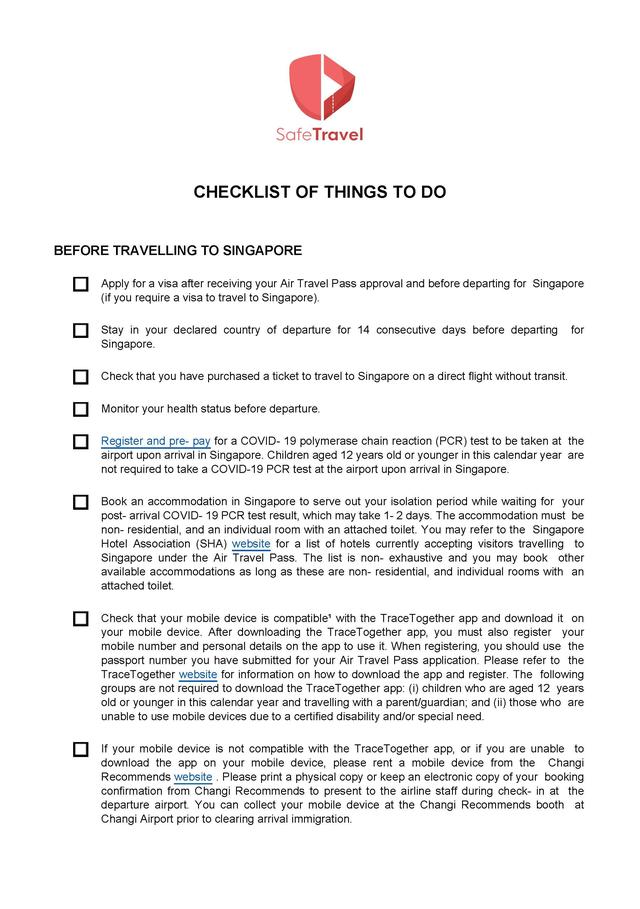 ⚠️⚠️新加坡🇸🇬航空通行证(ATP)，入境提示⚠️⚠️