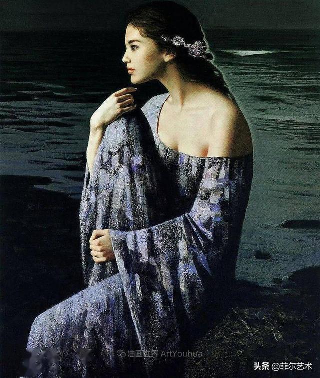 中国油画家谢楚余女性人物油画作品赏析