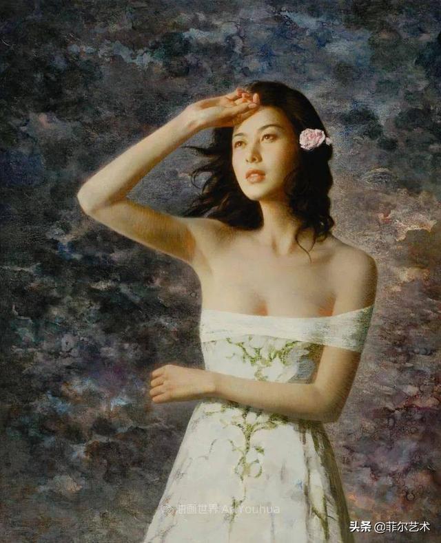 中国油画家谢楚余女性人物油画作品赏析