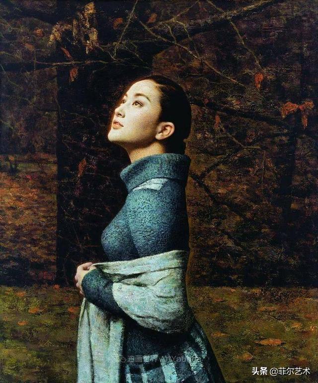 中国油画家谢楚余女性人物油画作品赏析