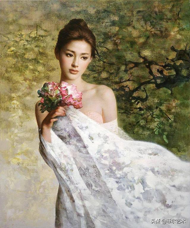 中国油画家谢楚余女性人物油画作品赏析