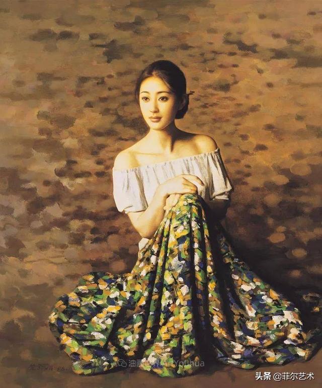 中国油画家谢楚余女性人物油画作品赏析