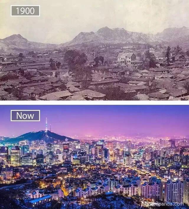 世界各地二十七座大城市近百年发展对比图